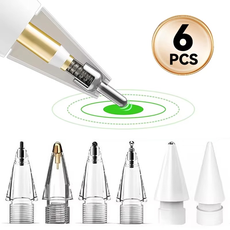 Stylus Replacement Tip - 6 Adet Yedek Kalem Ucu Apple