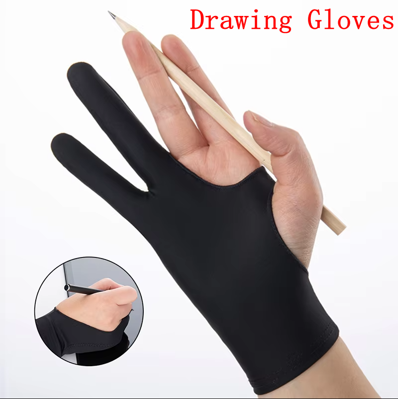 Drawing Glove Artist - Iki Parmak Anti-kirlenme Çizim Eldiveni Sanatçı