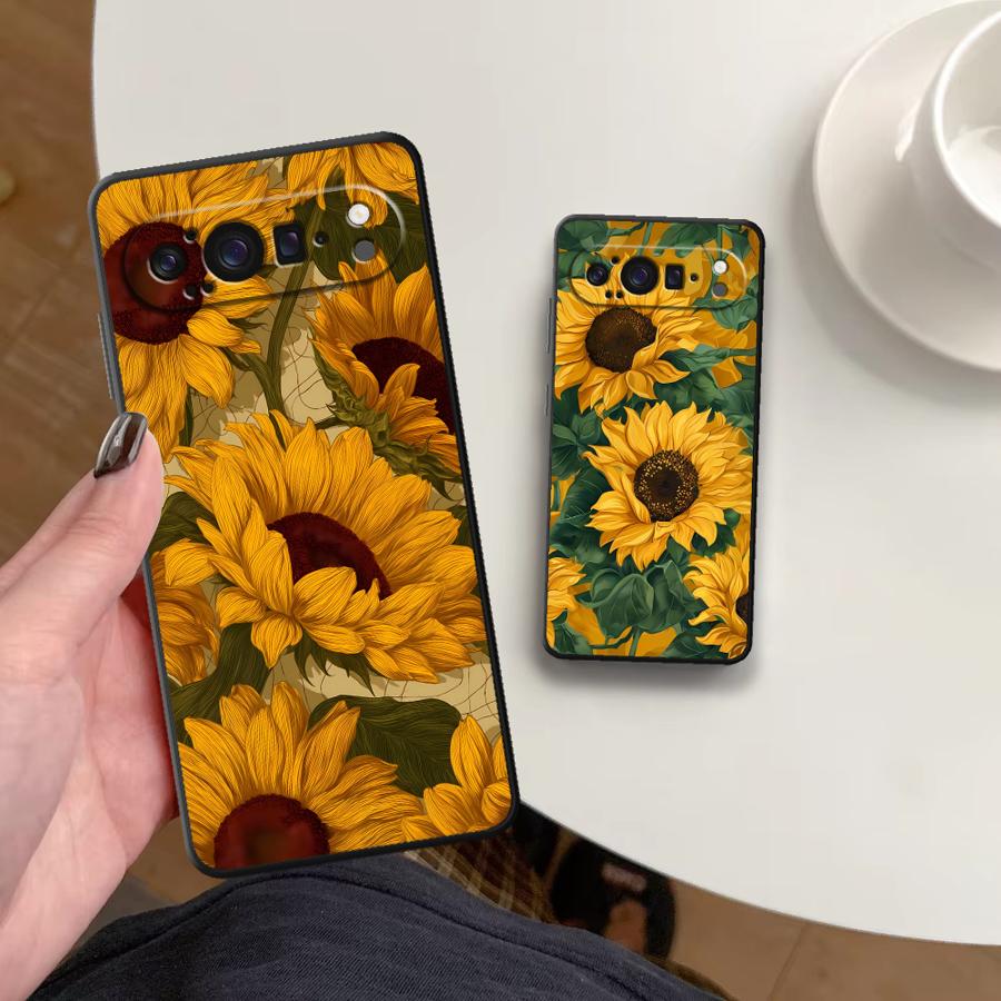 Google Pixel 8A - Ayçiçeği Deniz Funda Telefon Kılıfı Google