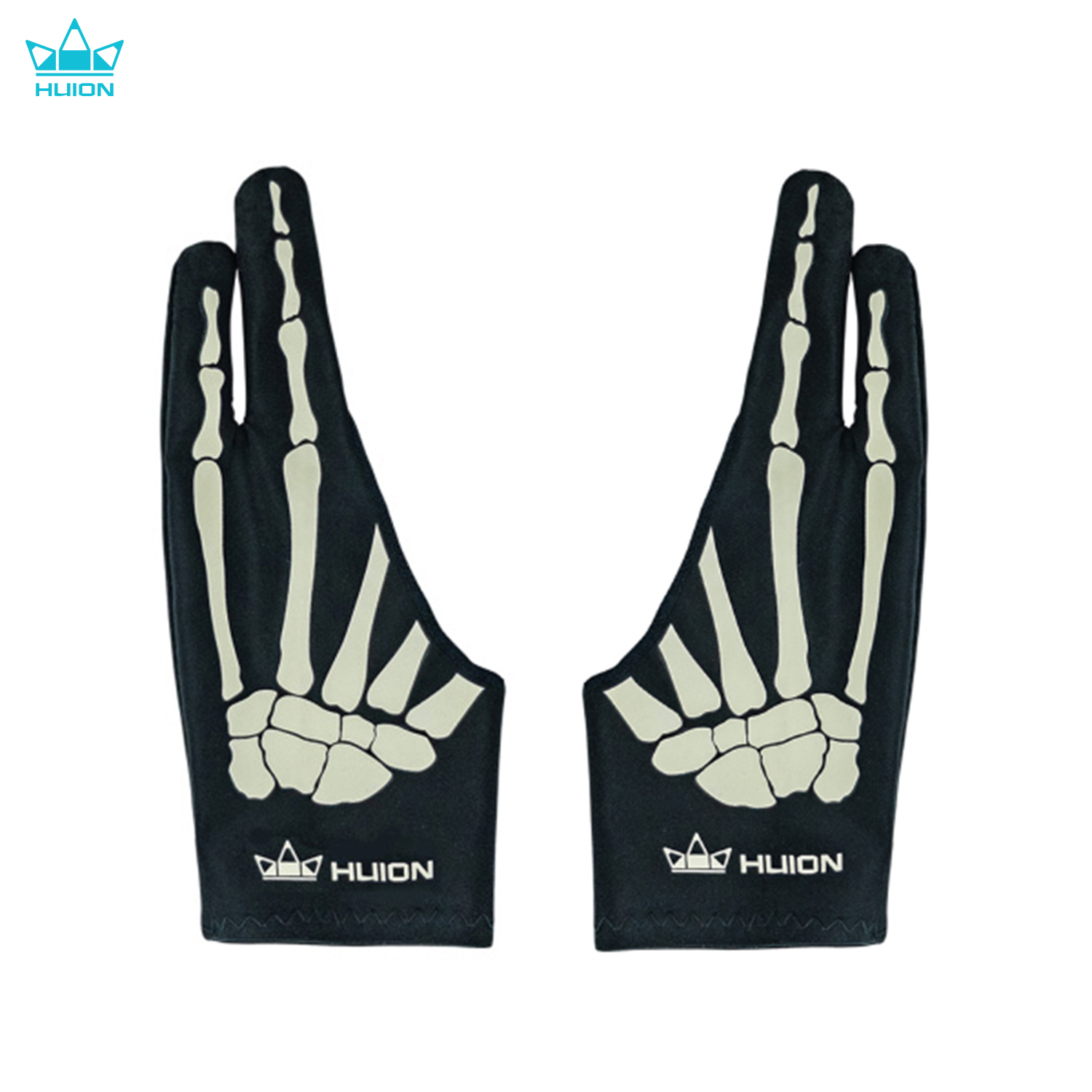 Drawing Glove Artist - Huion İskelet Eldiven İki Parmaklı Kirlenme
