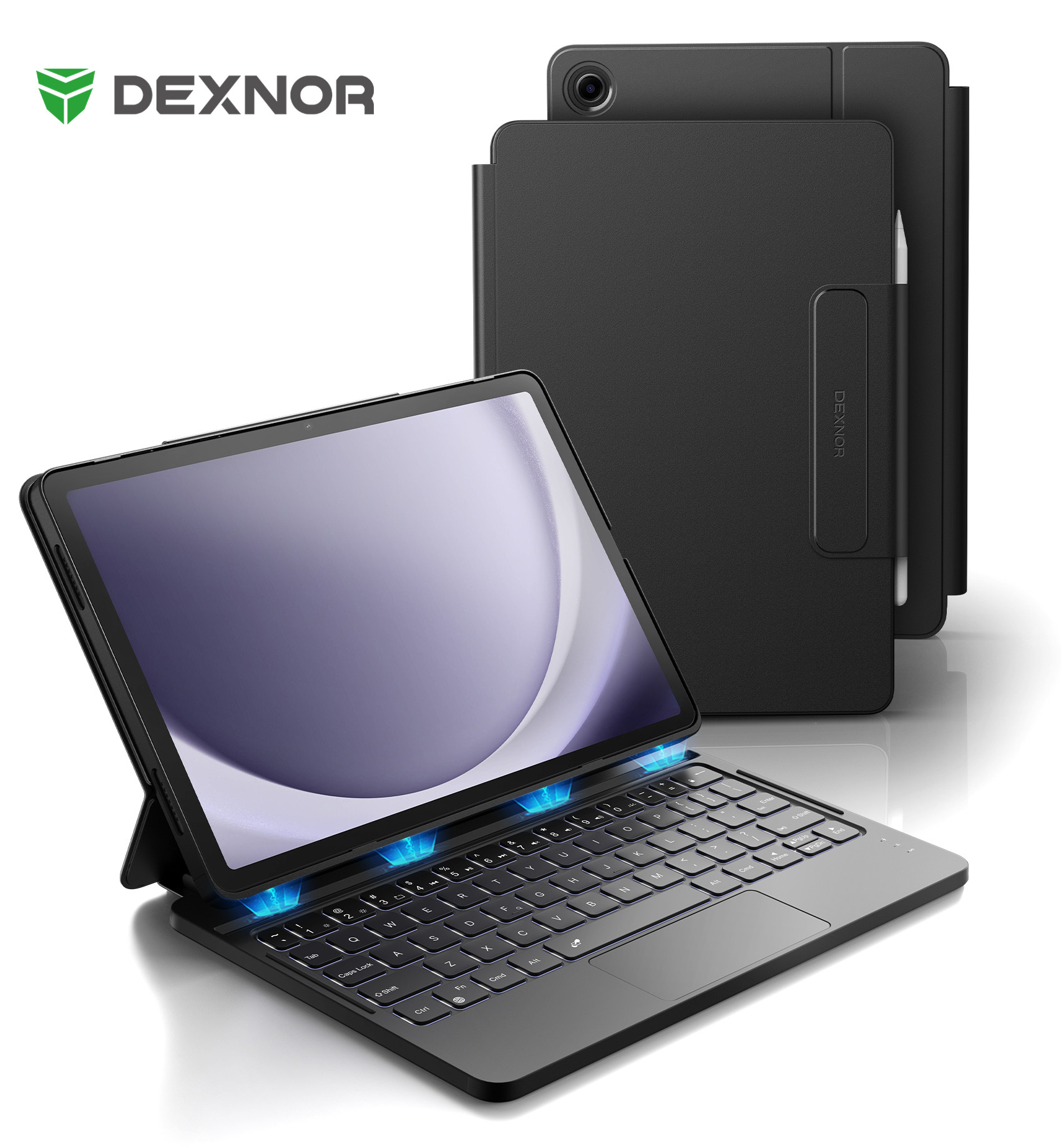 Tablet Accessories For Samsung - Samsung Galaxy Tab A9+Plus Kılıfı Klavyeli