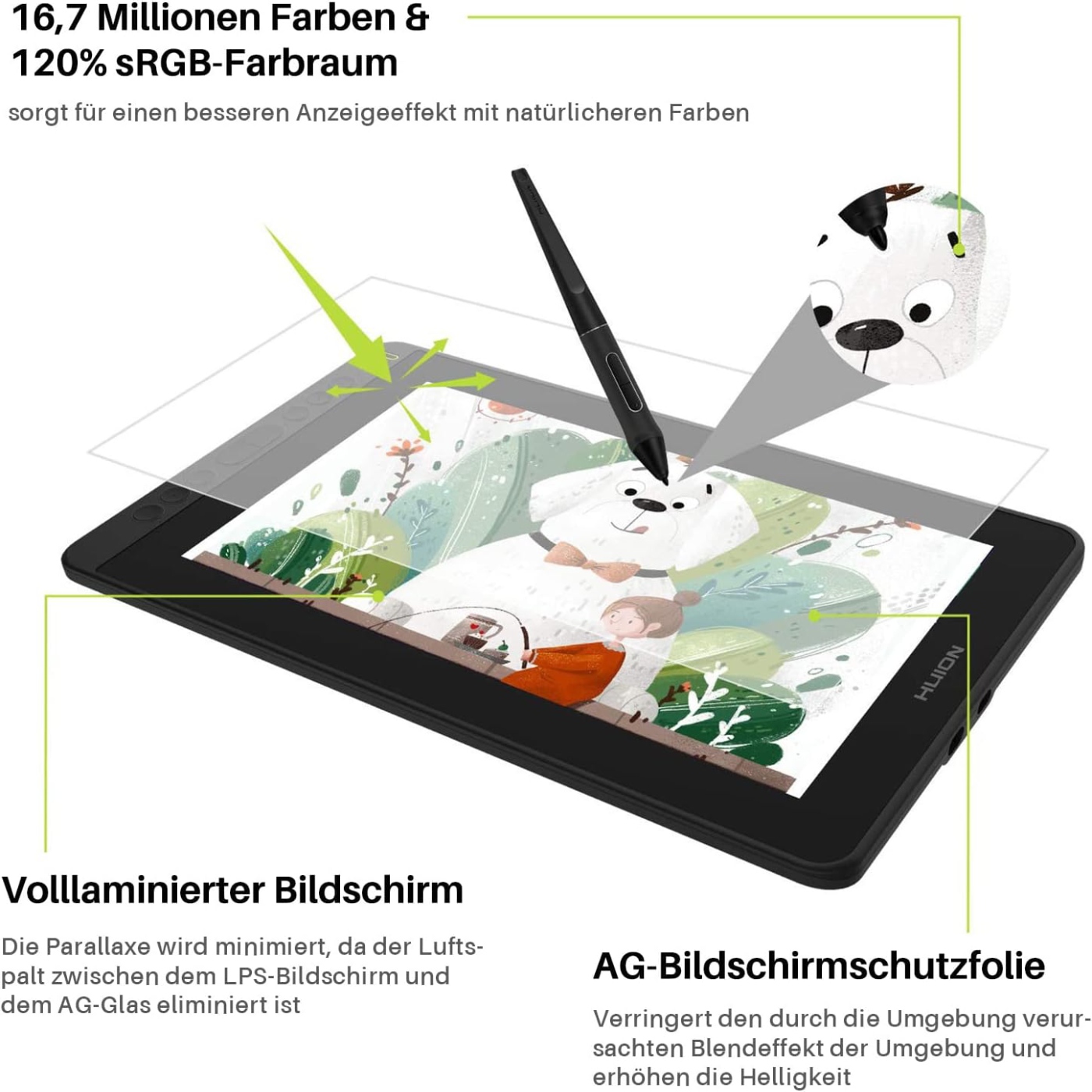 HUION Kamvas 12 11.6 İnç Çizim - Graphic Tablet Accessories incelemesi ve fiyatı
