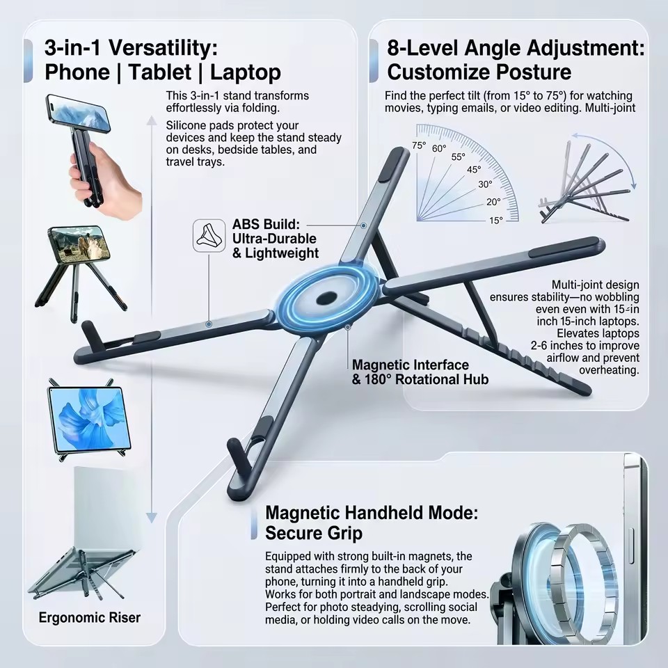 Taşınabilir Manyetik Telefon T - Useful Tablet Accessories incelemesi ve fiyatı