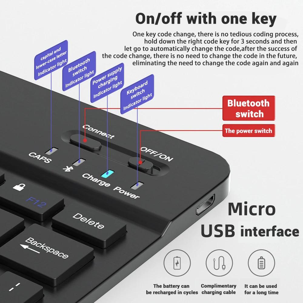 Mini Klavye Kablosuz Bluetooth - Android Tablet Gaming Accessories incelemesi ve fiyatı